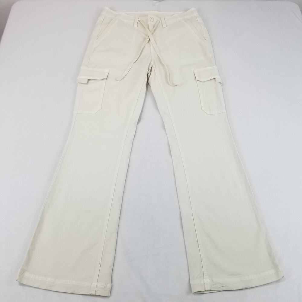 American Eagle Outfitters Pants Womens 6 White Classic Bootcut Cargo Stretch